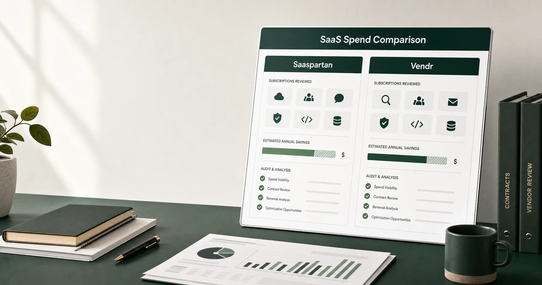 saaspartan and Vendr comparison for SaaS spend audit and vendor cost reduction